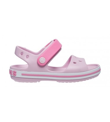 Crocs™ Crocband Sandal Kids basutės. Spalva šviesiai rožinė / rožinė
