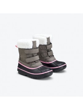 Viking žiemos batai ROGNE. Spalva šviesiai pilka / rožinė