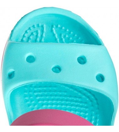 Crocs Crocband Sandal basutės. Spalva mėtinė / rožinė