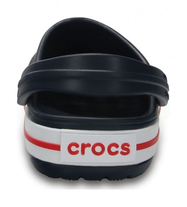 Crocs Crocband Clog klumpės. Spalva tamsiai mėlyna / raudona