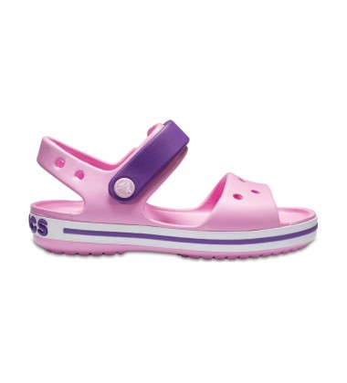Crocs Crocband Sandal basutės. Spalva šviesiai rožinė / violetinė 