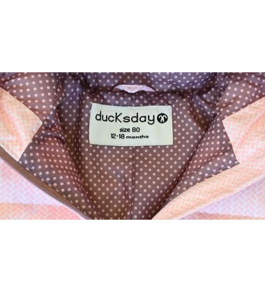 Naujiena! Ducksday mažylių žiemos kombinezonas MOLLY 68-92 cm. Spalva. Spalva šviesiai rožinė su printu
