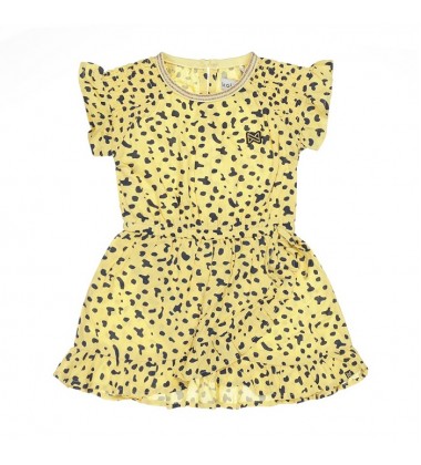 Koko - Noko vaikiška suknelė. Spalva geltona su printu
