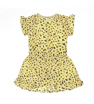 Koko - Noko vaikiška suknelė. Spalva geltona su printu