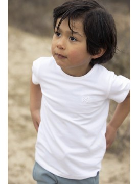 Koko - Noko marškinėliai berniukui. Spalva balta
