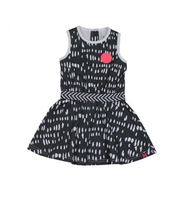 Koko - Noko vaikiška suknelė su printu Spalva tamsiai pilka
