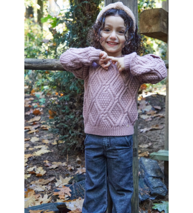 Koko - Noko megztinis mergaitei. Spalva šviesiai rožinė