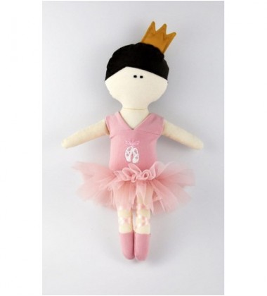 MYtinyHobby lėlytė Princess ( ant suknelės išsiuvinėta baleto bateliai )
