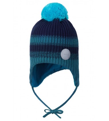 Reima žiemos kepurė Hiberna. Spalva dryžuota mėlyna
