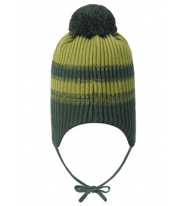 Reima žiemos kepurė Hiberna. Spalva dryžuota žalia
