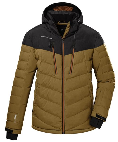 Killtec vyriška žiemos striukė KSW 115 M. Spalva šviesiai ruda / juoda Killtec vyriška žiemos striukė KSW 115 M. Spalva šviesiai ruda / juoda