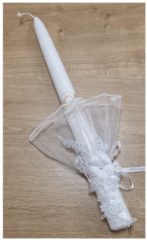 Krikšto žvakė 38 cm (6)