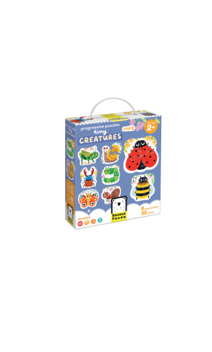 BANANAPANDA PROGRESSIVE PUZZLES TINY CREATURES 2+
